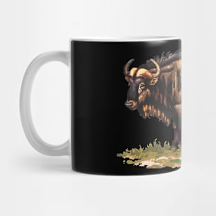 Wildebeest in Pixel Form Mug